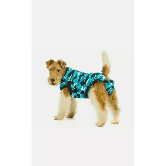 Suitical Recovery Suit for Dogs, Blue Camo, XX-L - Picture 3 of 6